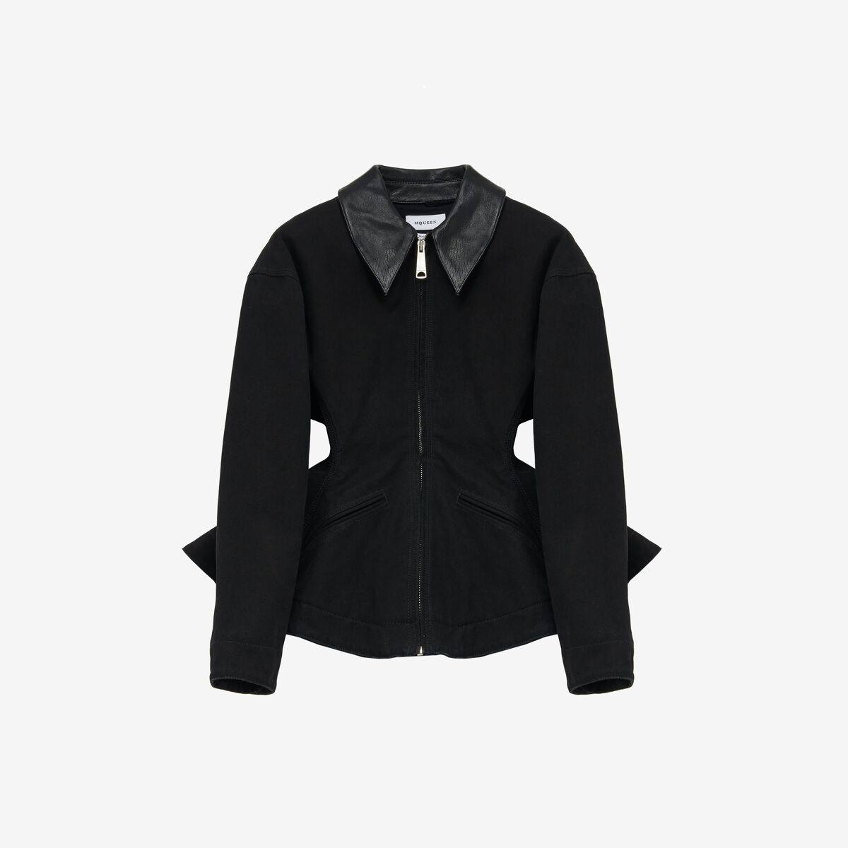 Alexander McQueen Women's Black Bird Tail Back Jacket​ - 10 (Cotton)